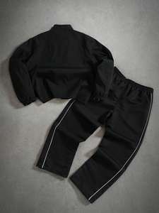 Conjunto Deportivo Cortavientos Ligero Personalizado de Talla Grande con Chaqueta, Pantalones Cortos y Pantalones Largos - Conjunto Deportivo de Invierno de Dos Piezas - Product Image 4