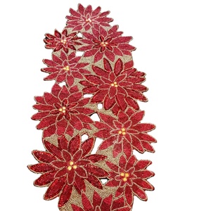 Cintas de Mesa de Cuentas de Semillas para Bordado de Algodón, Logotipo Personalizado Aceptado, Precio de Fábrica, Hecho a Mano, Alta Calidad, Decoración Festiva - Product Image 1