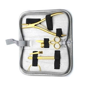 Kit Profesional de Herramientas para Extensiones de Cabello en Estuche de Cuero, Ajustable, para un Estilo Ilimitado, de Alta Calidad para Salón - Product Image 4