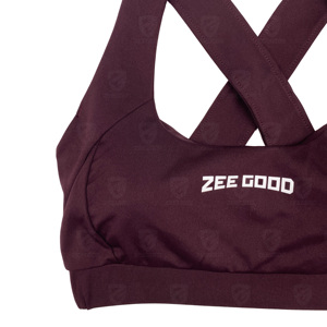 Women's Plus Size Lightweight Breathable Zippers Push up Sports <b>Bra</b> Padded Wire-Free Yoga <b>Bra</b> with Four-Way <b>Stretch</b> - Product Image 3