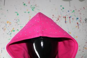 เสื้อฮู้ดดี้สีชมพู GG ซิป ผ้าฝ้าย 100% สำหรับผู้ชาย ใส่ในฤดูหนาว - Product Image 4