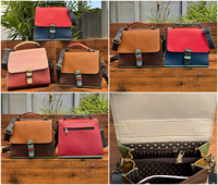 ODM OEM kedatangan baru kustom Multi Warna Top-handle tas tangan tas selempang Dompet untuk wanita mewah trendi tas bahu