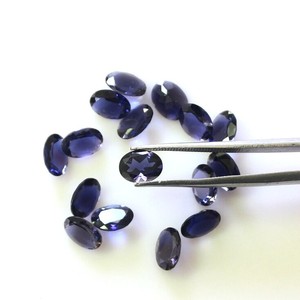 Iolita Azul Natural 6x8MM Corte Ovalado Piedra Preciosa Suelta Calibrada Cuentas de Iolita Facetadas para Fabricación de Joyas Precio al por Mayor Lote a Granel - Product Image 6
