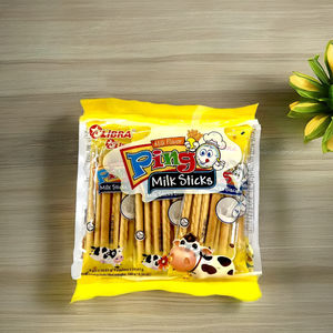 Bâton de lait Biscuits Goût crémeux 186G HALAL ISO Goût sucré Sachet Jaune Sac - Product Image 5