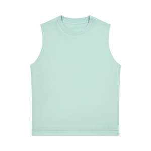 Débardeur Homme Blanc en Spandex/Polyester Imprimé Respirant Séchage Rapide Écologique Coupe Ample Teint en Pièce Col Rond - Product Image 1