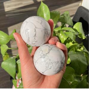 Sphère de Howlite Chakralume Naturelle, Boule de Cristal Polie Blanche, Pierre de Guérison pour Reiki, Méditation, Feng Shui, Décoration Énergétique - Product Image 5