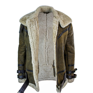 Best <b>Mens</b> Leather <b>Fur</b> <b>Jacket</b> Stylish Warm Winter Coat High Quality Export Apparel Supplier Custom Branding Service - Product Image 2