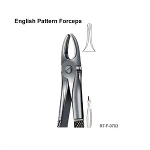 Forceps d'extraction dentaire ergonomiques en acier inoxydable, modèle anglais, certifiés CE par Roboz Tech Pakistan - Product Image 3