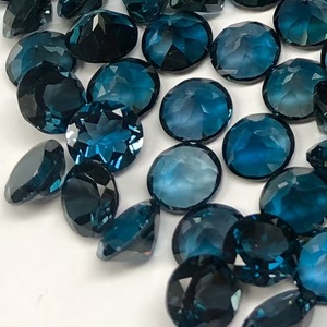 Exportateur de pierres précieuses, 100 pièces/lot, topaze bleue de Londres naturelle, 4 mm, ronde, facettée, calibrée, pierres précieuses en vrac, fabricant de pierres précieuses en topaze - Product Image 3