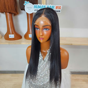 Nueva y hermosa peluca de cabello humano vietnamita de 20 pulgadas con cierre 5x5, liso y sedoso, densidad 180, 100% en color. - Product Image 1