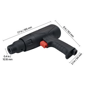 Martello Pneumatico Compatto con Impugnatura a Pistola, 2500-2700 BPM, Corsa da 2,76 Pollici, con 4 Scalpelli a Canna Lunga 6,7 Pollici, Trapano a Percussione Pneumatico - Product Image 4