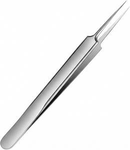 Pince à épiler professionnelle pointue UBI Blinkeen en acier inoxydable, outil de précision réutilisable pour l'élimination des poils incarnés, des éclats et des tiques - Product Image 4