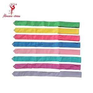 Customizable Unicolor 4 5 6m <b>Ribbon</b> Edge Knitted <b>Gymnastics</b> <b>Ribbon</b> for Rhythmic Sports & Entertainment - Product Image 1