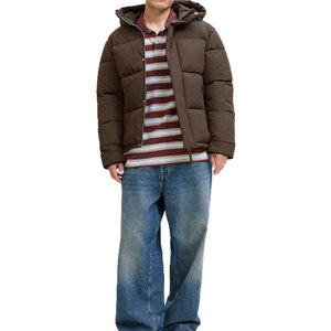 Men’s Thermoball Eco Insulated Quilted Hooded Super Hoodie Puffy Classic Parka Windbreaker Warm Puffer <b>Jacket</b> Durable - Product Image 3