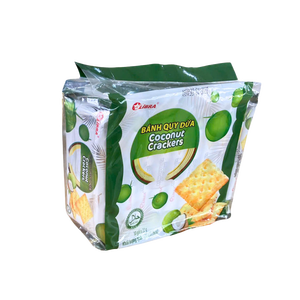 ขนมขบเคี้ยวกรอบรสมะพร้าวหวาน 220 กรัม บิสกิตสี่เหลี่ยมกรอบ จำหน่ายส่งจากโรงงาน ODM - Product Image 5
