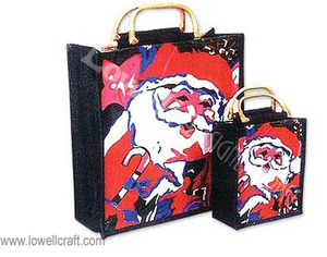 Santa Claus Non Woven Shopping <b>Bag</b> With Rope Handle <b>Medium</b> <b>Size</b> Gift <b>Bag</b> Cartoon Pattern - Product Image 3