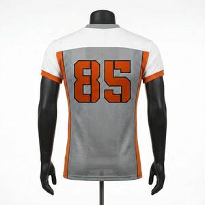 Camiseta de Fútbol Americano con Estampado por Transferencia Térmica, Personalizada, de Manga Corta, Unisex, Hecha a Medida, Transpirable, Talla Grande, Ropa Deportiva Anti-UV - Product Image 3