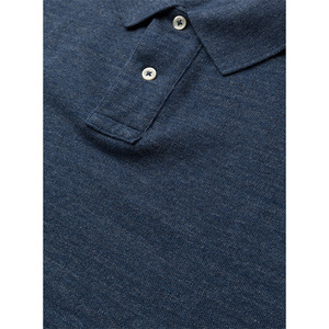 Polo en tricot à motif uni pour homme, manches courtes, respirant, en coton, vente en gros, logo personnalisé - Product Image 6