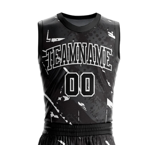 Maillot de basketball sans manches à col en V 100 % polyester, séchage rapide, respirant, personnalisable avec le nom de l'équipe, meilleur fabricant, dernier design - Product Image 4