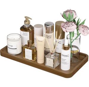 Plateau de salle de bain moderne de luxe carré en acier inoxydable pour l'organisation des comptoirs de salon et de bar, et des distributeurs de savon - Product Image 6