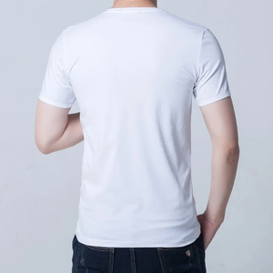Camiseta Formal para Hombre, 100% Algodón, con Patrón de Letras, Logotipo Personalizado, Talla Grande, Anti-Pilling, Corte Holgado - Product Image 2
