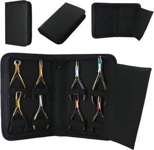 Wholesale Non-slip Grip Pliers Hook <b>Needle</b> Hair Tools Micro Rings Pulling <b>Threader</b> Loop Waterproof Hair Extension Tools - Product Image 1