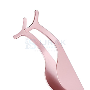 Pince à épiler chirurgicale de précision Ijrak 10 mm en acier inoxydable à pointe lisse pour extensions de cils et application de maquillage des yeux - Product Image 3
