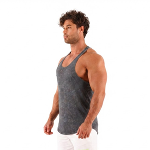 Custom OEM Wholesale Supplier High GSM Heavyweight Gym Workout Tank Top <b>Singlet</b> Bulk Manufacturer Private Label - Product Image 5