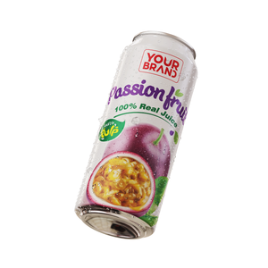Jus de fruit de la passion 330 ml, 100 % jus véritable avec pulpe, canette en aluminium, boisson rafraîchissante, fabricant de boissons en gros au Vietnam - Product Image 1