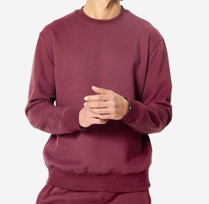 Sudadera Minimalista de Color Sólido para Hombre, Sudadera Cálida de Felpa de Algodón Orgánico Sostenible, Prendas Básicas de Moda Sostenible para Uso Diario - Product Image 4