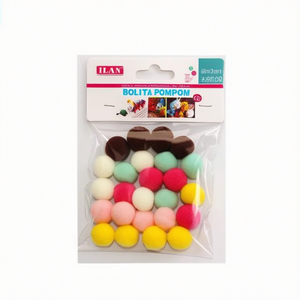 ILAN Pompon 2.0 Cm Multicolor Decoraciones Artesanales Para Proyectos DIY - Product Image 1