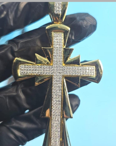 Colgante de Cruz VVS Moissanite, Joyería Cristiana, Colgante de Plata 925 con Incrustaciones, Colgante Hip Hop, Regalos de Cumpleaños, Joyería Religiosa de Jade - Product Image 5