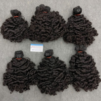 Prix de gros pour extensions de cheveux humains vietnamiens de haute qualité, couleur noire naturelle, bouclés à la vapeur, double trame, disponibles