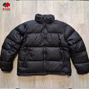 Veste matelassée sur mesure pour homme, col montant, fermeture éclair, tissu respirant avec impression de logo personnalisée - Product Image 2