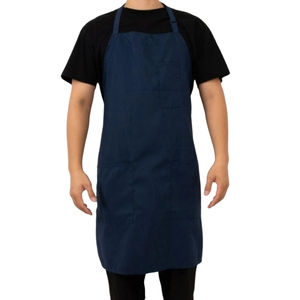 Custom Logo Sleeveless Cotton Canvas Kitchen <b>Apron</b> with Washable Feature for Cooking and Baking - Product Image 1