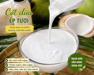 น้ำกะทิสด รสธรรมชาติ สารสกัดมะพร้าว ยี่ห้อ VIET DELTA อายุการเก็บรักษา 2 ปี สำหรับทำอาหาร อบขนม และแปรรูปอาหาร - Product Image 1