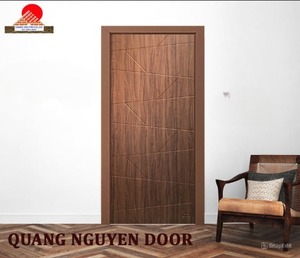 Puerta Minimalista de Panel Simple o Doble de Madera Compuesta, Impermeable, de Polímero, para Interiores de Apartamentos, Cocinas, Hoteles, Villas y Baños - Product Image 6