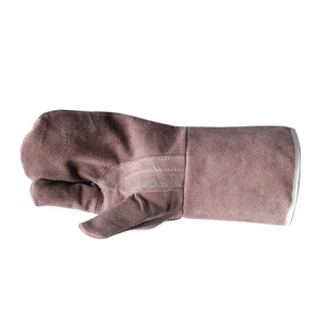 Heat Resistant Fireproof Unlined Palm TIG Multi-Task Welding Work <b>Gloves</b> Cow Split Leather Safety Working <b>Gloves</b> <b>For</b> Welders - Product Image 6
