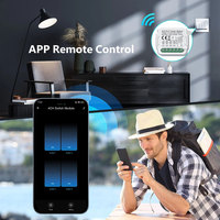 Module de commutation sans fil intelligent Tuya Mini à 4 canaux compatible avec Alexa/Google Assistant PST-S04
