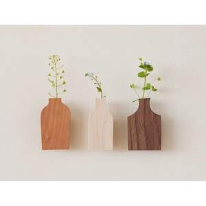 Vase moderne en bambou et en bois pour le salon à des fins décoratives - Product Image 2