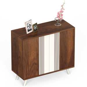 ตู้เก็บรองเท้าแบบตั้งพื้น 2 ประตู ยี่ห้อ Cylvie Engineered Wood สำหรับรองเท้าแตะและรองเท้าทั่วไป - Product Image 5