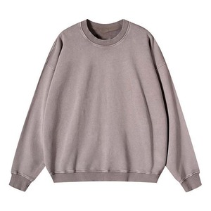 Nouveautés – Sweat-shirts personnalisés vintage délavés à l'acide, 100 % coton, col rond, effet usé, 380 grammes, basiques délavés à l'acide 2026 - Product Image 1