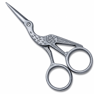 Embroidery <b>Scissors</b> 2PCS Set Stainless Steel Crane Design Sewing <b>Scissors</b> for DIY Crafting - Product Image 4