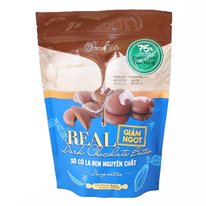 Biscuits et Cookies HALAL en Gros, Délicieux et Sucrés, au Chocolat Pur OEM/ODM, Boutons de Chocolat Noir Véritable 75% Cacao, 1KG, Bon Prix - Product Image 1