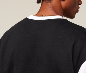Sweat-shirt surdimensionné à col rond en molleton brossé doux, marque privée, fournisseur en gros OEM ODM pour les chaînes de magasins de détail - Product Image 5