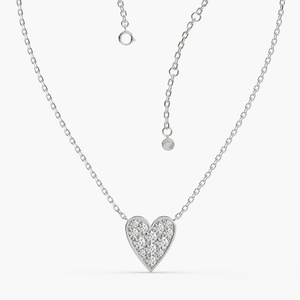 Collier pendentif en or blanc 18 carats avec diamant cultivé en laboratoire, certifié IGI, vintage, pour femme, cadeau - Product Image 3