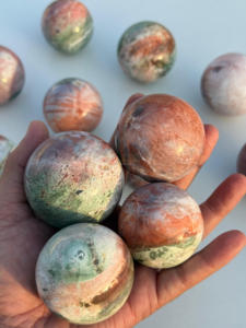 Esfera de Jaspe Unicornio, Cristal Curativo Natural, Bola de Piedra Preciosa Pulida, Venta al por Mayor - Product Image 3