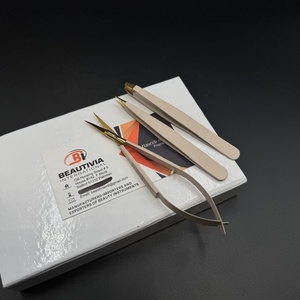 Juego de Pinzas Profesionales para Cejas, Ligeras, Extra Afiladas, de Acero Inoxidable, Multifuncionales, para Depilar, Cosméticas - Product Image 2