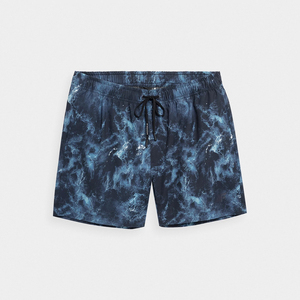 <b>Men</b> Casual Tight Short Swim <b>Trunks</b> Quick Dry Mid Waist Drawstring Closure Waterproof Board Shorts Pockets Mesh Lining Solid - Product Image 1