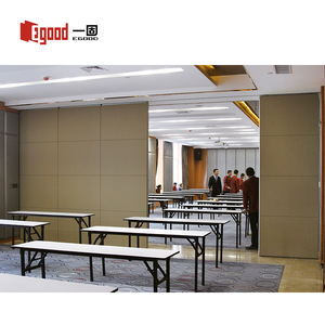 Cloison mobile pour foyer <span class=keywords><strong>d</strong></span>'auditorium, panneaux acoustiques en MDF de 85 mm, finition stratifiée, coins flexibles pour réunions - Product Image 6